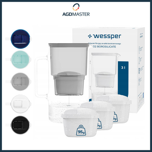 Wasserfilterkanne glas - wasserfilterkanne, 3l