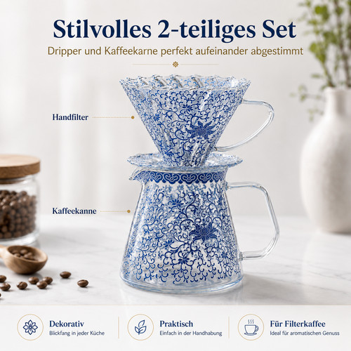 Kaffeefilter set aus - set,