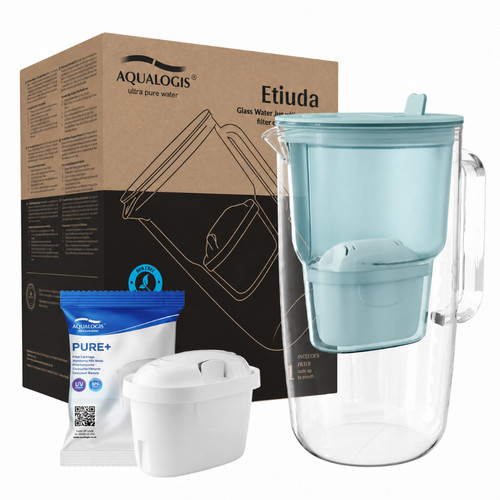 Wasserfilterkanne aus glas - aus,