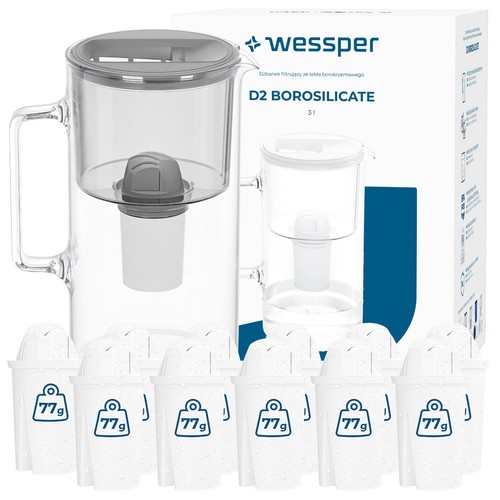 Wasserfilter kanne glas - wasserfilter, 3l