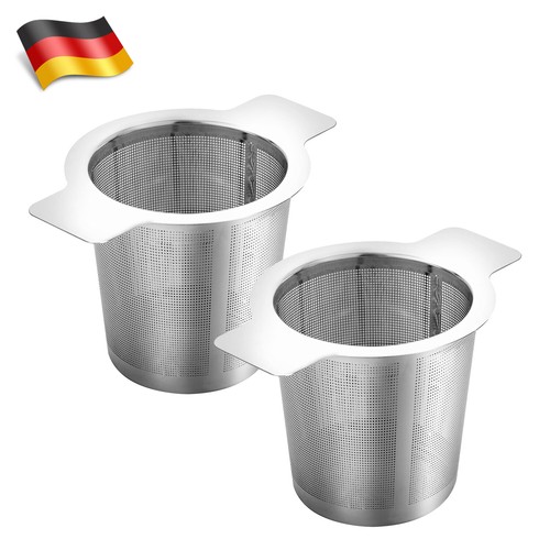 Edelstahl teesieb mit - 2x,