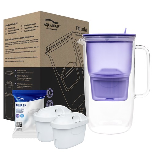 Glas wasserfilterkanne 9l - wasserfilterkanne, 2,9l