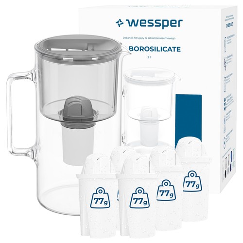 Wasserfilter kanne glas - glas, 3l