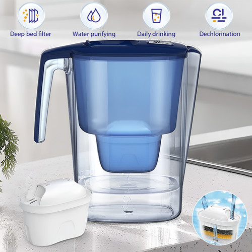 Wasserkanne cool blau - wasserkanne,
