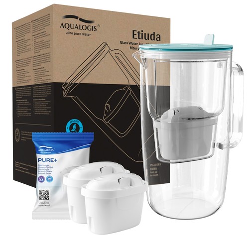 Wasserfilterkanne aus glas - aus,